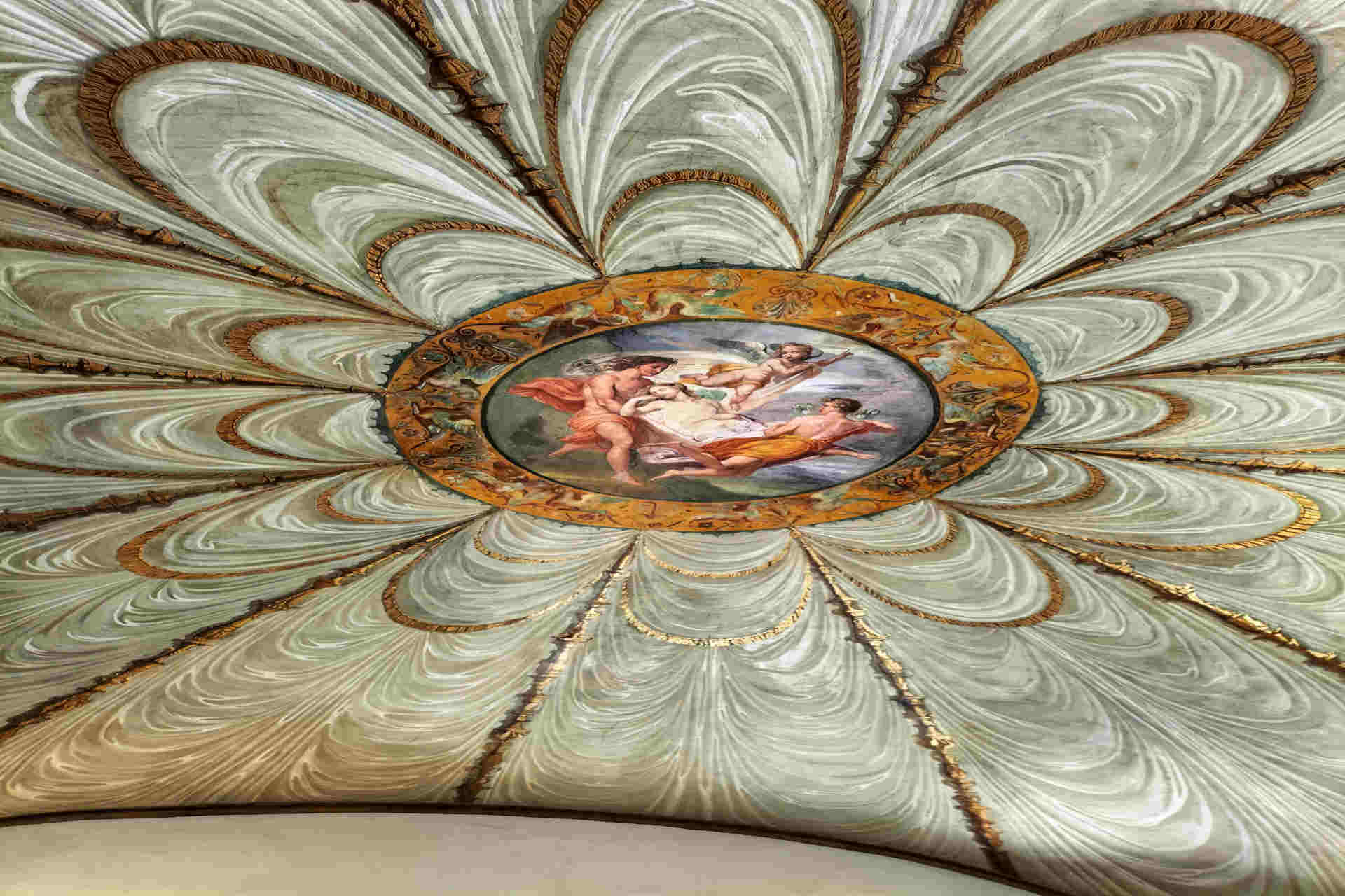 Casino Nobile Villa Torlonia: soffitto camera da letto